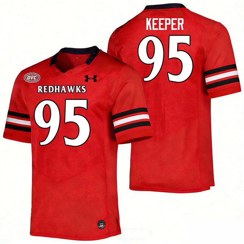 Southeast Missouri State Redhawks #95 Sam Keeper College Football Jerseys,Uniforms-Red